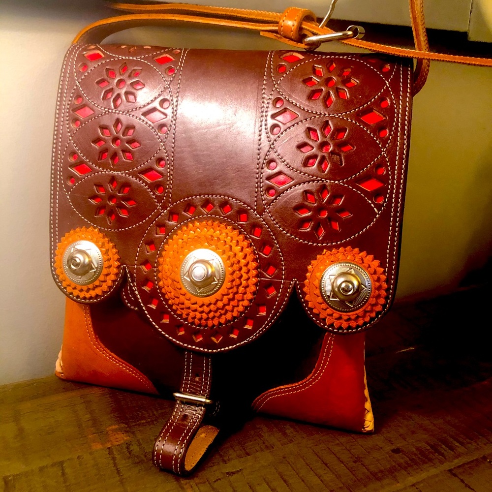 Leather satchel